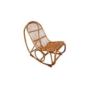 SIT Möbel Tom Tailor Schommelstoel | Rotan | Serie RATTAN | B 53 x D 100 x H 96 cm | naturel - bruin Natuurlijk materiaal 05350-01
