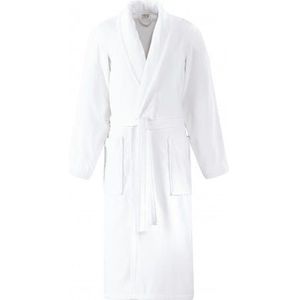 LTITEX -Badjas fluwelen met sjaalkraag, maat XL - XL wit 78610XL