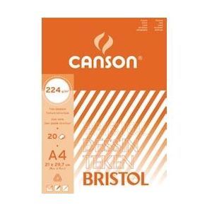 Canson tekenblok Bristol ft 21 x 29,7 cm (A4) - blauw Papier 3148954571102