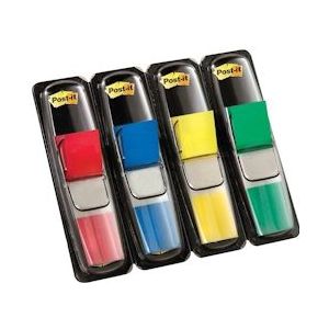 Post-it Notes Smal, 4 x 35 tabs, rood, blauw, geel en groen - 683-4