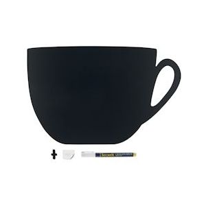 Securit® Silhouette Kopje Wandkrijtbord In Zwart  30x50 cm|0,3 kg - zwart Polypropyleen, kunststof FB-CUP