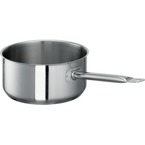 GastroSUS steelpan Chef, plat, RVS, 24 cm, ca. 5,0 liter - Roestvrij staal 163020-24