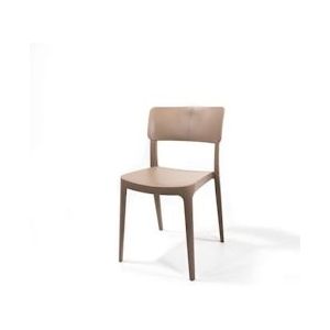 Wing Chair Zandbeige, stapelstoel kunststof, 50919 - beige 8719979474881