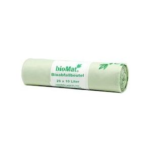 PAPSTAR, Compost zakken op zetmeelbasis, "bioMat" 10 l 50 cm x 42 cm met handvaten - groen Kartonnen 9007730002572