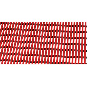 EHA Vloermat voor douche- en kleedruimte, soft kunststof, 10 m rol, breedte 1200 mm, rood