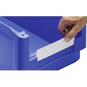 BITO Beschermfolies, voor magazijnbakken, VE = 50 stuks, l x b = 68,5 x 12 mm