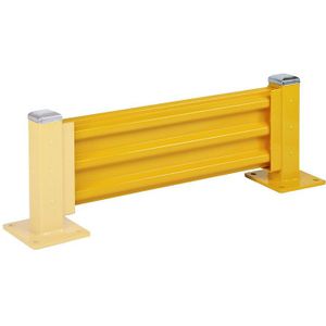Beschermwand, hoogte 480 mm, 1 wandelement, lengte 1067 mm, aanbouwelement incl. 1 paal