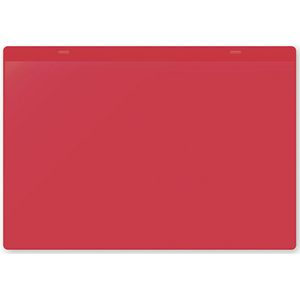 Documenthoezen met ophanglussen, A4 liggend, VE = 50 stuks, rood