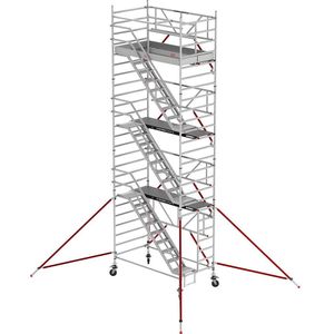 Altrex Trappensteiger RS TOWER 53 breed, houten platform, lengte 2,45 m, werkhoogte 8,20 m