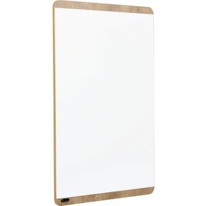 Whiteboard NATURAL, frame in houtlook, bord wit