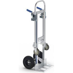 Aluminium steekwagen, b x d van de steekplaat = 460 x 230 mm, draagvermogen 200 kg