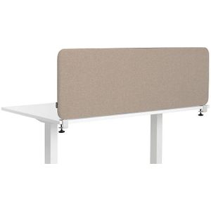 Akoestische bureauscheidingswand Softline Salsa, boven gemonteerd, hoogte 450 mm, textiel, breedte 1000 mm, beige
