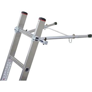 KRAUSE Wandafstandhouder COMBI, aluminium, grijs
