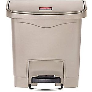 Rubbermaid Afvalbak voor pedaalemmer SLIM JIM®, inhoud 15 l, b x h x d = 230 x 399 x 377 mm, beige