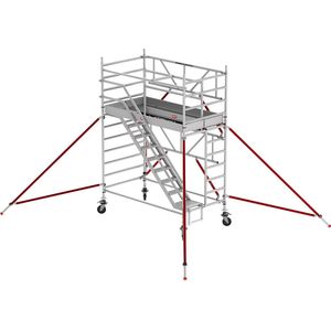 Altrex Trappensteiger RS TOWER 53 breed, houten platform, lengte 1,85 m, werkhoogte 4,20 m
