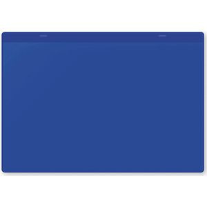 Documenthoezen, magnetisch, A4 liggend, VE = 10 stuks, blauw