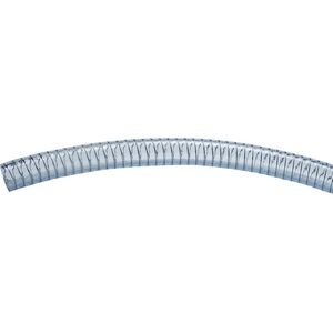 Jessberger PVC-slang, helder met stalen spiraal, 5 bar, per strekkende meter, 1/2'', binnen-Ø 13 mm