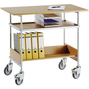 Tafelwagen, laadvermogen 150 kg, werkplateau 1000 x 550 mm