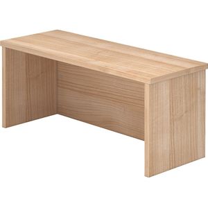 Opzetbalie, voor bureautafel 800 mm breed, notenhout