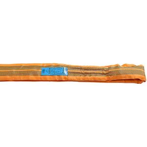 Strop, hijsvermogen enkelvoudig direct 10000 kg, VE = 2 stuks, oranje, lengte gestrekt 2500 mm