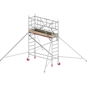 Altrex Rolsteiger RS TOWER 41 smal, houten platform, lengte 2,45 m, werkhoogte 4,20 m