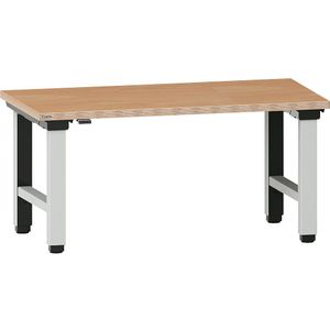 LISTA Elektrisch in hoogte verstelbare werkbank Quattro, vier poten, b x d = 2000 x 750 mm