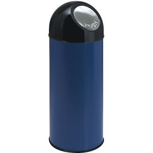 V-Part Afvalemmer - 55 l - Blauw - Pushbin