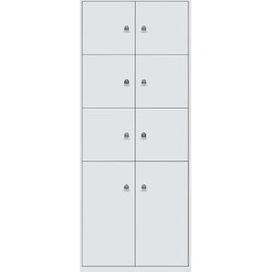 LateralFile™ Lodge, met 8 lockers, hoogte 6 x 375 mm, 2 x 755 mm BISLEY