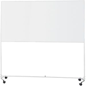 Whiteboard met verrijdbare standaard, staal, gecoat EUROKRAFTbasic