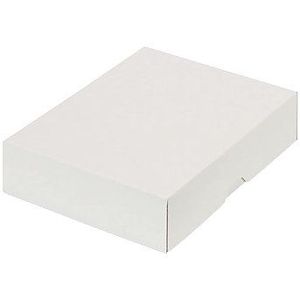 ratioform terra Dekseldoos, tweedelig, inwendige afmetingen 214 x 151 x 45 mm, A5, wit, vanaf 500 stuks