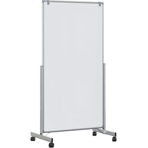 Whiteboard MAUL®pro easy2move, mobiel, h x d = 1965 x 640 mm, aluminiumkleurig MAUL