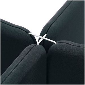 Verbindingselement voor akoestisch scheidingswandsysteem Softline, h x b = 50 x 4 mm, 4-wegs, wit