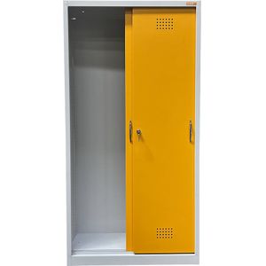 eurokraft basic Milieukast lege behuizing met schuifdeuren, h x b = 1800 x 920 mm, met 2 deuren, zonder binnenuitrusting