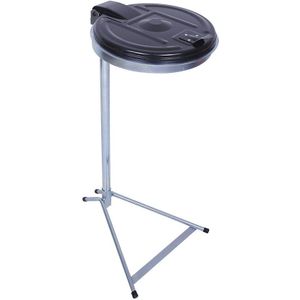 Afvalzakstandaard, met frame, voor inhoud 120 l, verzinkt, kunststof deksel