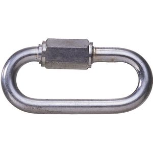 Verbindingsschakel met schroefdraad, 6 mm, voor een stalen schakelketting, VE = 10 stuks, thermisch verzinkt