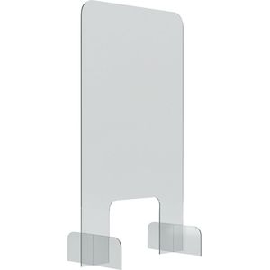 Balie- en tafelstandaard, acrylglas, transparant, 5 mm dik magnetoplan
