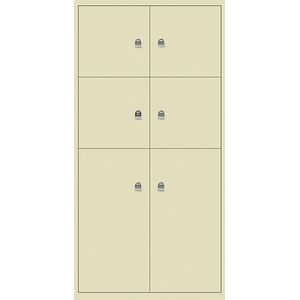 LateralFile™ Lodge, met 6 lockers, hoogte 4 x 375 mm, 2 x 755 mm BISLEY