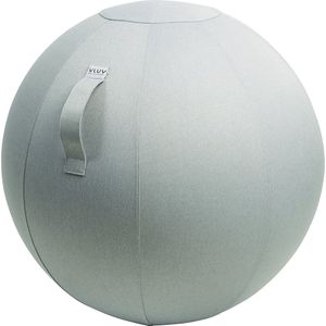 VLUV LEIV-zitbal, stoffen bekleding in canvas-look, 700 - 750 mm, zilvergrijs