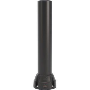 Boplan Beschermpaal 125L, hoogte 750 mm, verzinkte plaat, zwart