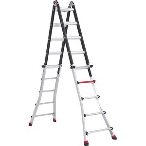 Telescopische multifunctionele ladder, te gebruiken als bok- of aanlegladder Altrex