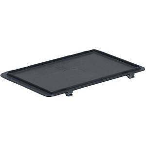 Scharnierdeksel voor Euro-stapelbak, donkergrijs, VE = 2 st., l x b = 300 x 200 mm