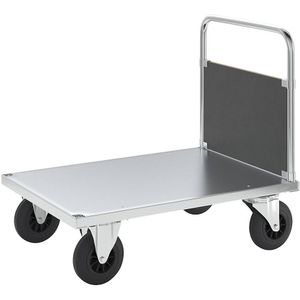 Kongamek Platformwagen laadvermogen 500 kg, met 1 kopwand, l x b x h = 1000 x 700 x 900 mm, zonder vastzetter