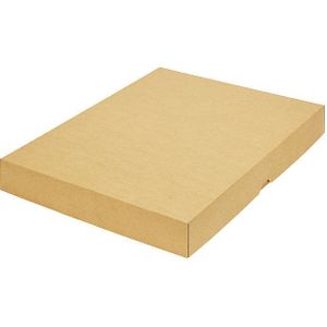 ratioform terra Dekseldoos, tweedelig, inwendige afmetingen 435 x 315 x 50 mm, A3, bruin, vanaf 100 stuks