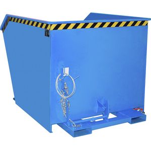 eurokraft pro Spaanderbak SGU, inhoud 1,5 m³, lichtblauw