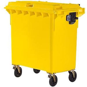 Grote afvalcontainer conform DIN EN 840, inhoud 770 l, b x h x d = 1360 x 1330 x 770 mm