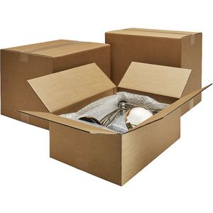 ratioform terra Golfkartonnen vouwdoos, lengte 400 tot 449 mm, l x b x h = 440 x 310 x 330 mm, dubbelgolvig, vanaf 10 stuks