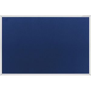 Textielbord, textielbekleding, blauw magnetoplan