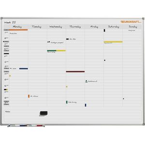 Weekplanner, neutraal, met 7-dagen-indeling EUROKRAFTbasic