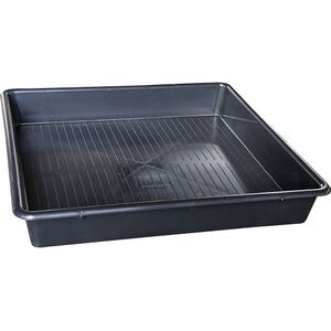 eurokraft basic Universele PE-bak voor kleine emballages, inhoud 64 l, 800 x 800 x 120 mm, stapelbaar