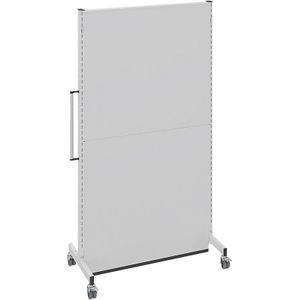 Mobiele akoestische wand, voor industrie en kantoor, l x b x h = 1000 x 740 x 2021 mm